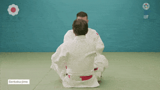 GIF de Estrangulamento Triangulo.